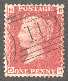 Great Britain Scott 33 Used Plate 78 - DH - Click Image to Close